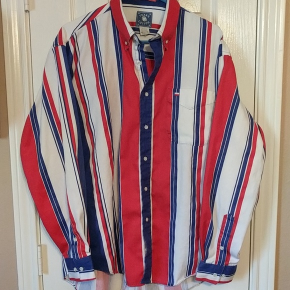 Texas Cotton Other - 🎉Final🎉Men's striped Texas Cotton Shirt